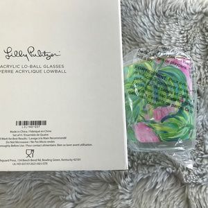 Lilly Pulitzer Lo-ball Glasses